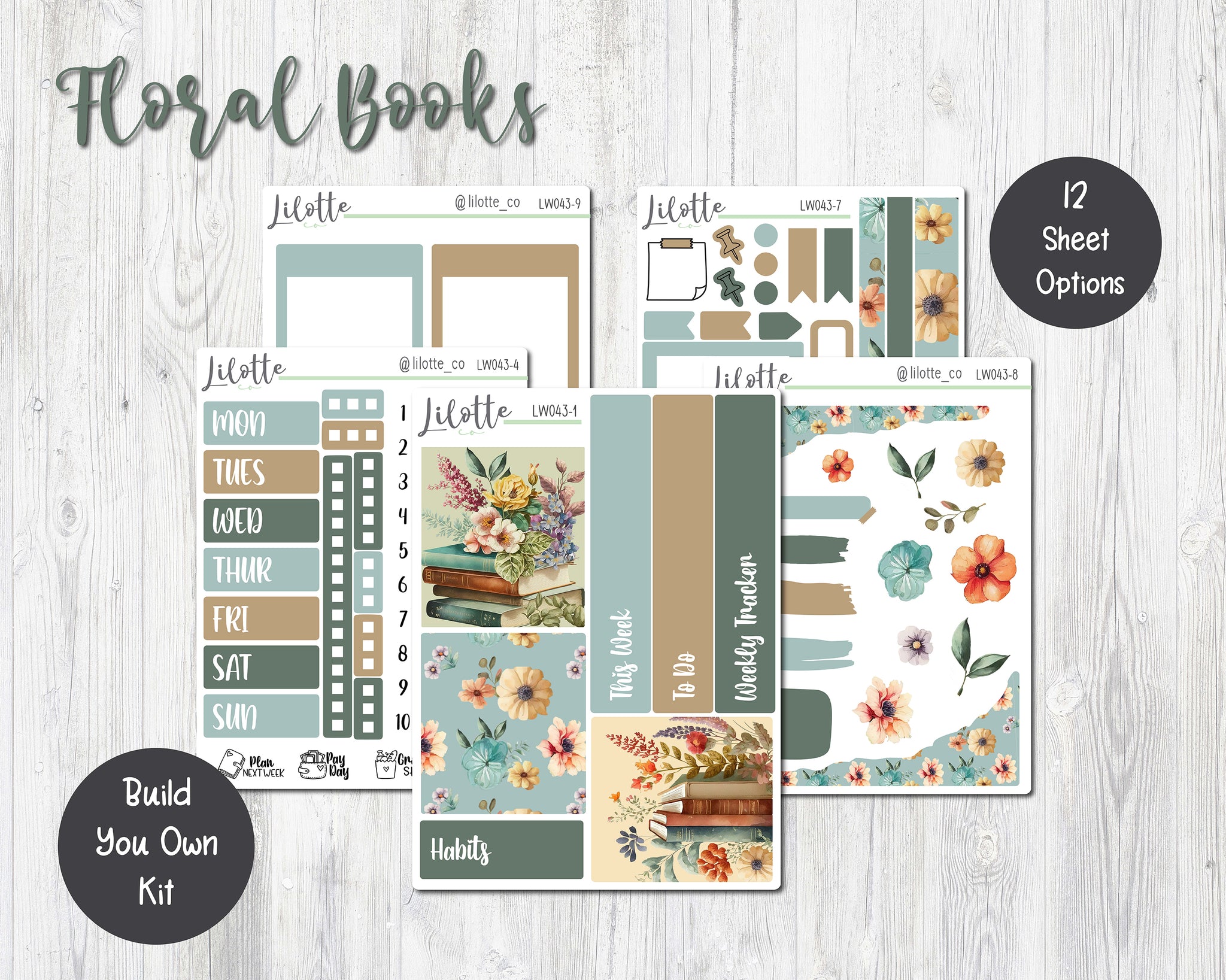 Floral Books Lime Weekly Lilotte Co